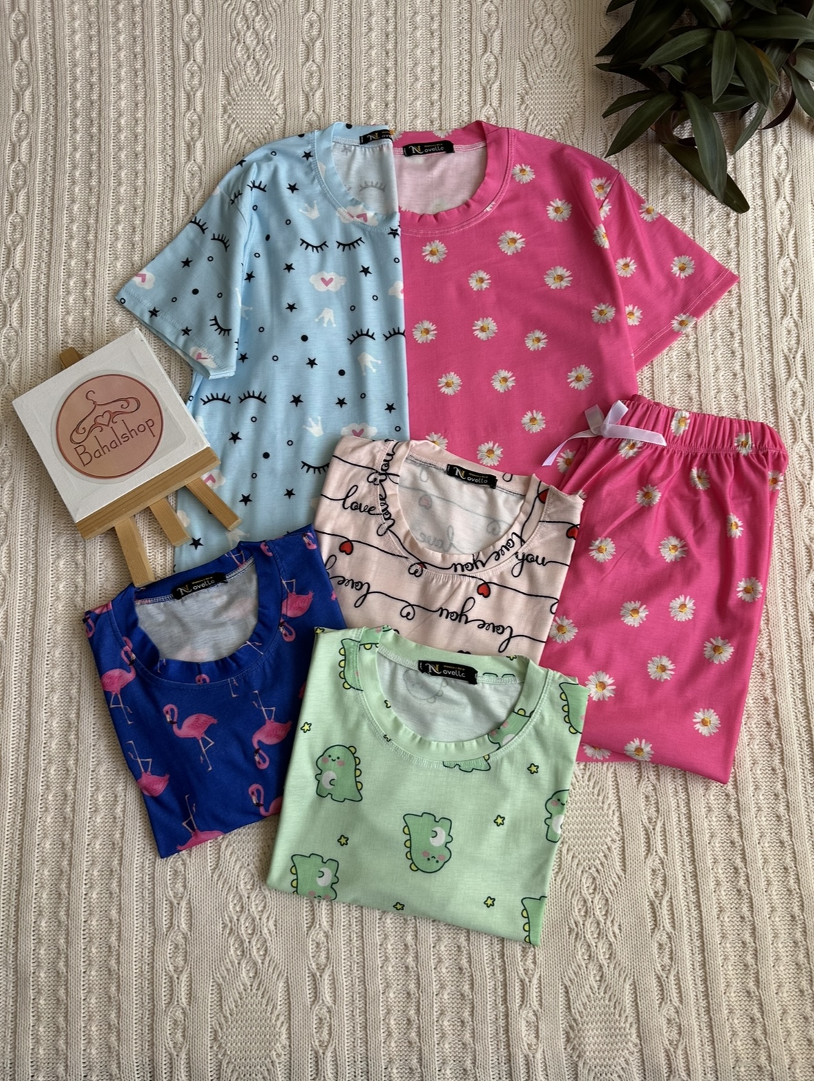 ست تیشرت و شلوار فانتزی زنانه