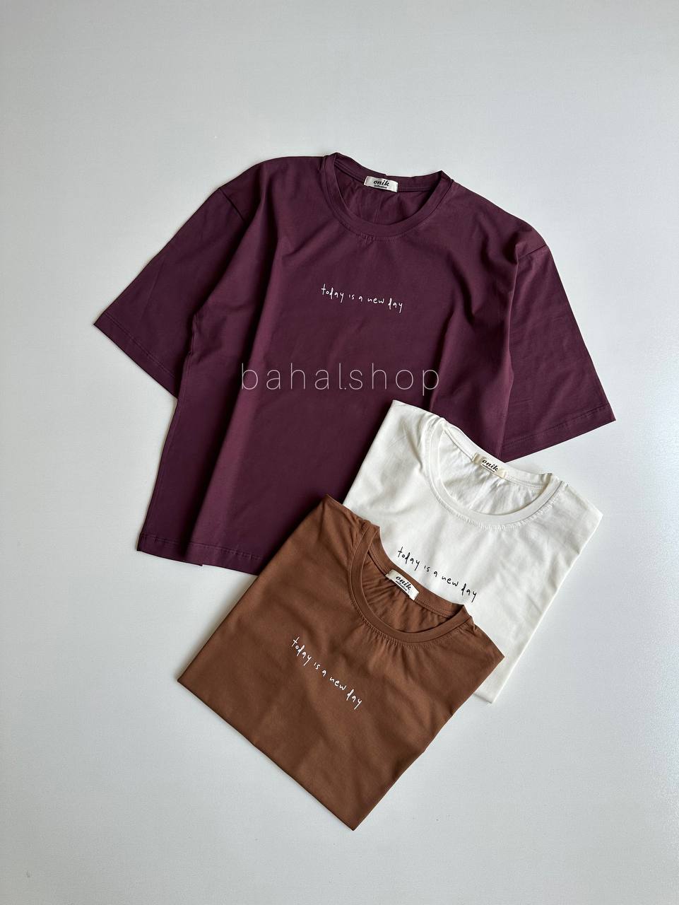 تیشرت باکسی ‌today is a new day