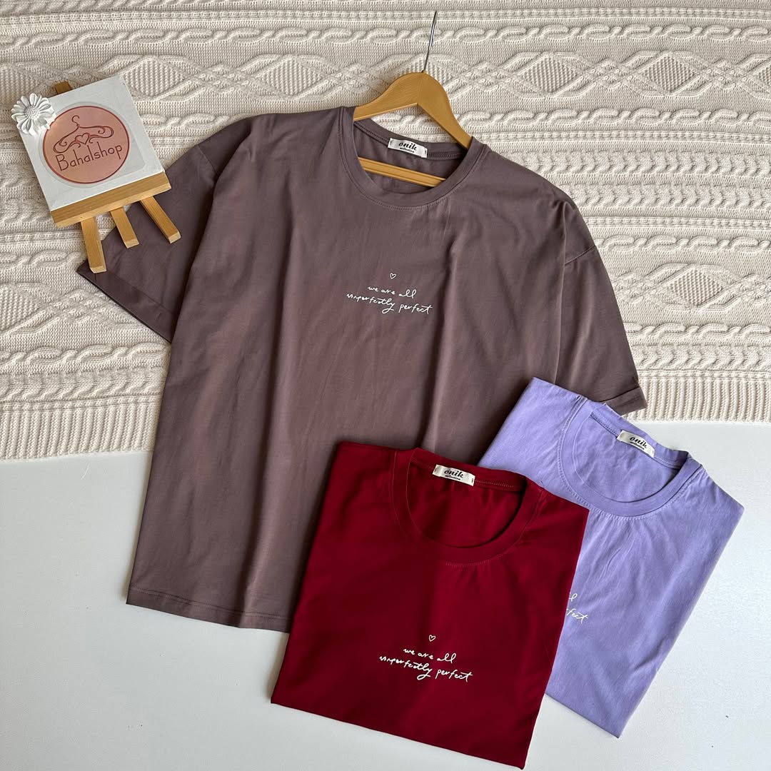 تیشرت اورلانگ باکسی آستین پاکتی