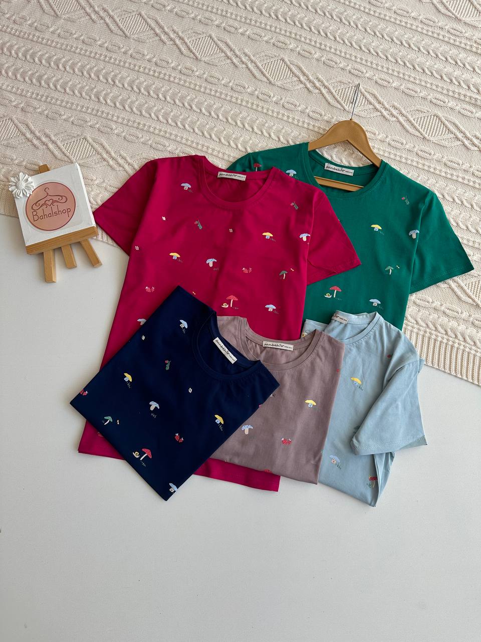 تیشرت نخ پنبه قارچ